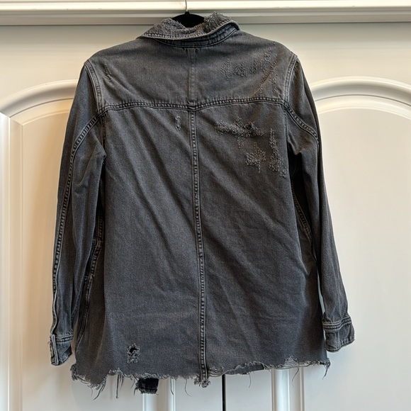 Free People moon dust Distressed Jean Jacket - Picture 8 of 9